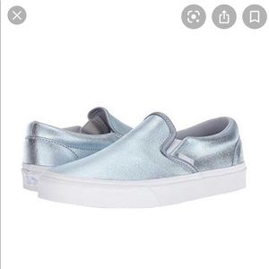 VANS classic slip on metallic grey/silver